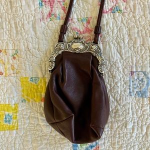 One World by Brighton brown leather crossbody bag
